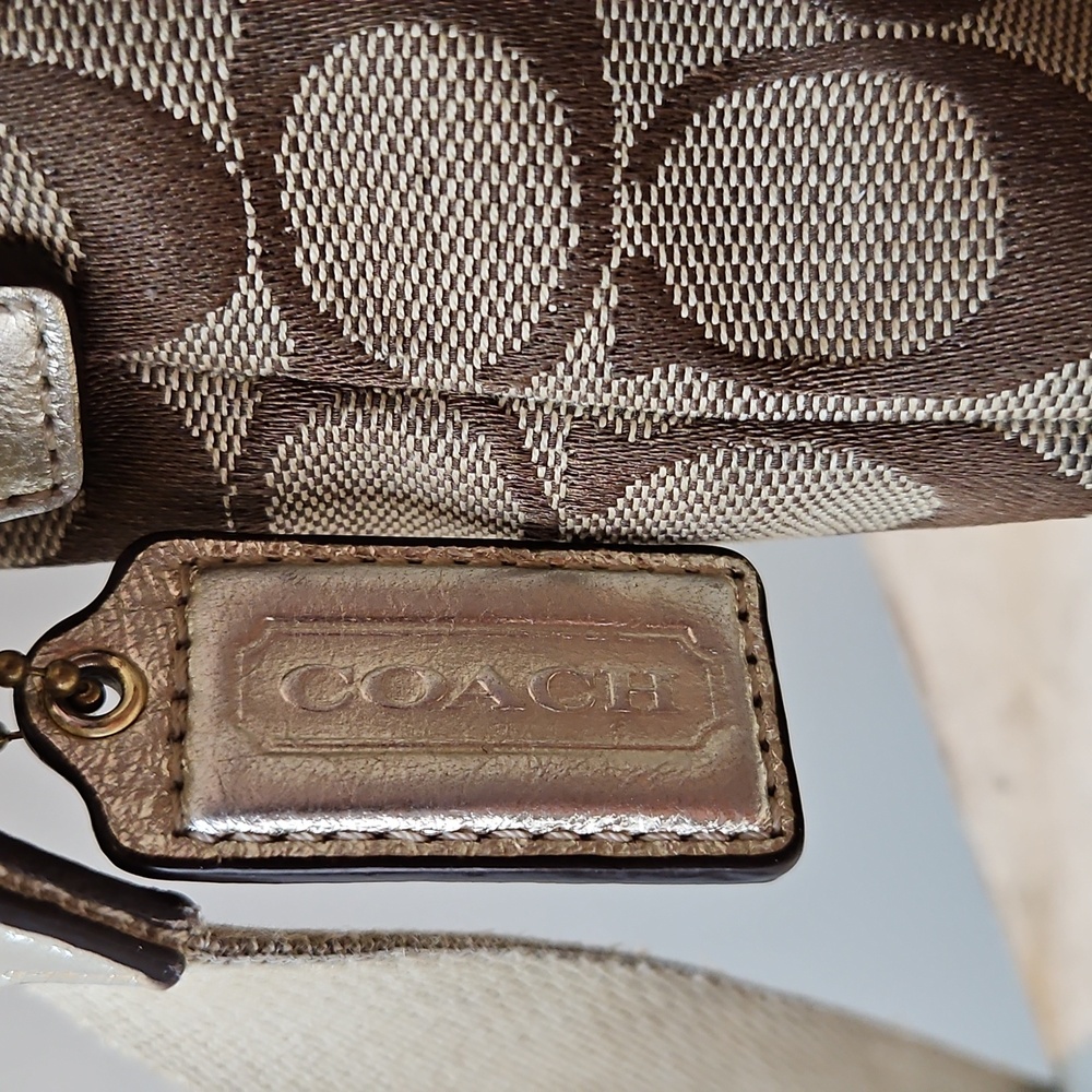 Coach Penelope Signature Jacquard Turnlock Pocket Swingpack Crossbody Bag - Picture 7 of 11